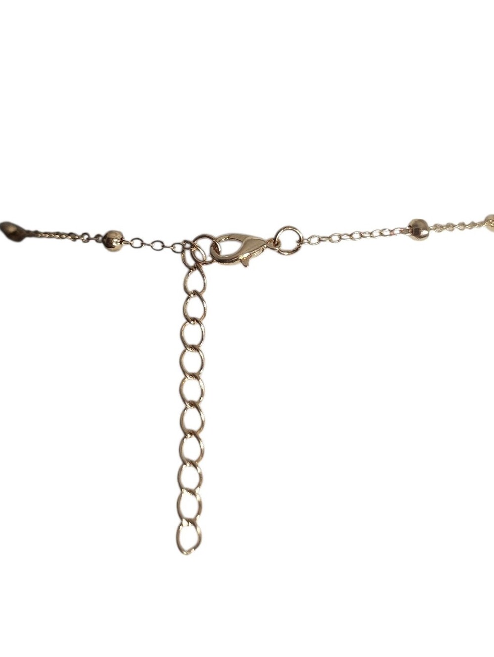 Goldtone Necklace Faux Pearl Accent - Picture 5 of 9